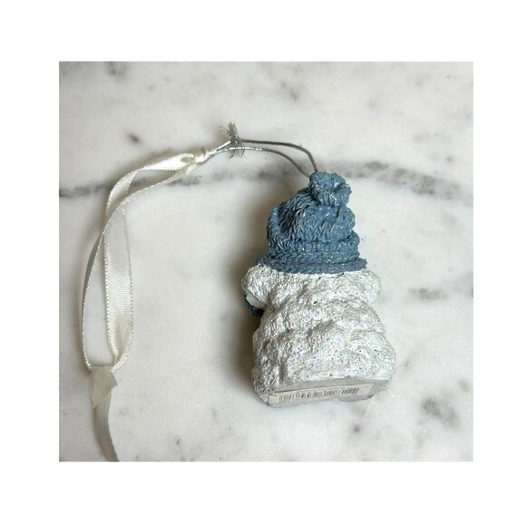 Vintage Snowman Ornament With Ice Cream Cones 3" Holiday Winter Collectible Deco - Picture 2 of 4